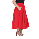 Plus size red outlet skirt 8x10