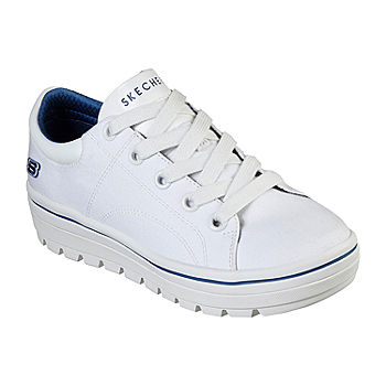 Skechers Street Bring It Back Womens Sneakers, Color: White - JCPenney