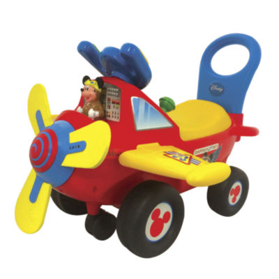 Kiddieland Disney Mickey Mouse Clubhouse Plane Light & Sound Activity Ride-On Ride-On Car