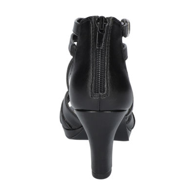 Easy Street Crissa Womens Round Open Toe Stiletto Heel Pumps