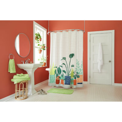 Home Expressions Potted Plant Shower Curtain