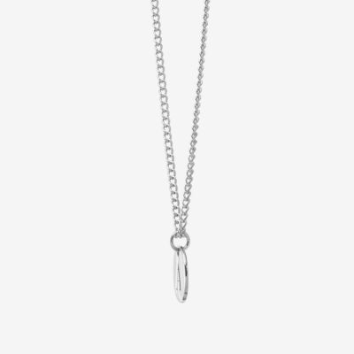 Womens Sterling Silver Initial Necklace