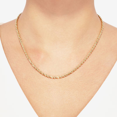 10K Gold 18-24" Rope Chain Necklace