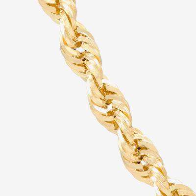 10K Gold Inch Hollow Rope Chain Necklace