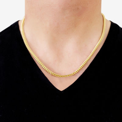 Made in Italy 14K Gold 20 Inch Solid Franco Chain Necklace