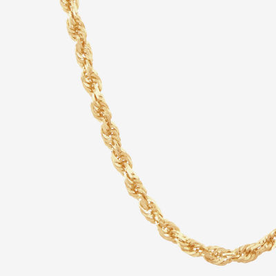 10K Gold 18-22" 3mm Rope Chain Necklace