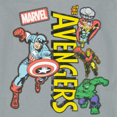 Toddler Boys Crew Neck Long Sleeve Avengers Graphic T-Shirt