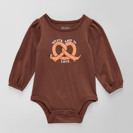 Okie Dokie Baby Girls Long Sleeve Bodysuit