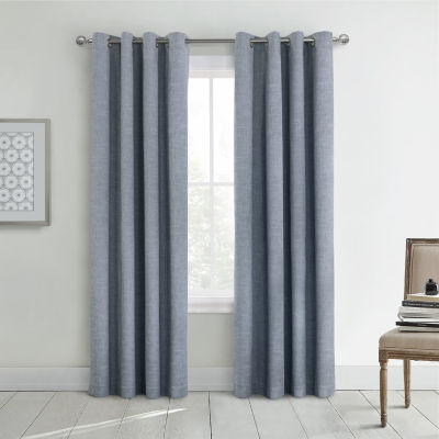 Maya Energy Saving 100% Blackout Grommet Top Single Curtain Panel