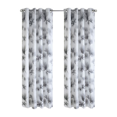 Ophelia Light-Filtering Grommet Top Single Curtain Panel
