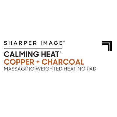 Sharper Image Calming Weighted Heating Pad with Copper + Charcoal