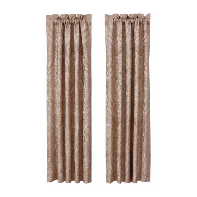 Queen Street Fresno Blackout Rod Pocket Set of 2 Curtain Panel