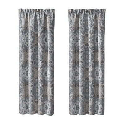Queen Street Leonard Rod Pocket Blackout Set of 2 Curtain Panels