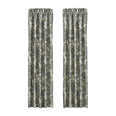 Queen Street Anzalone Blackout Rod Pocket Set of 2 Curtain Panel