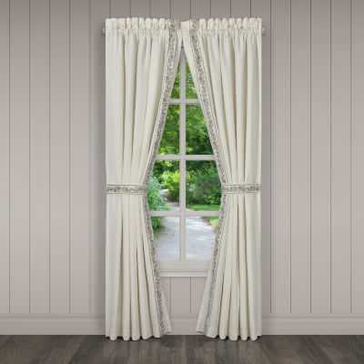 Queen Street Flaire Rod Pocket Blackout Set of 2 Curtain Panel