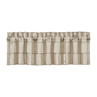 Queen Street Benton Flax Rod Pocket Tailored Valance