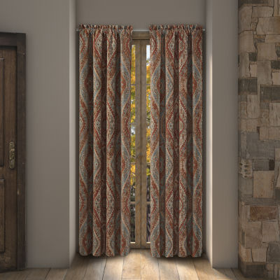 Queen Street Jefferson Rod Pocket Blackout Set of 2 Curtain Panel
