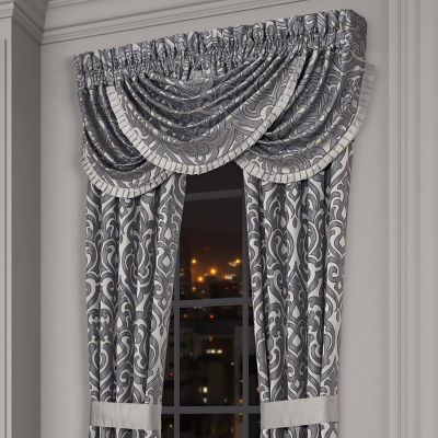 Queen Street Bylthe Pewter Rod Pocket Valance