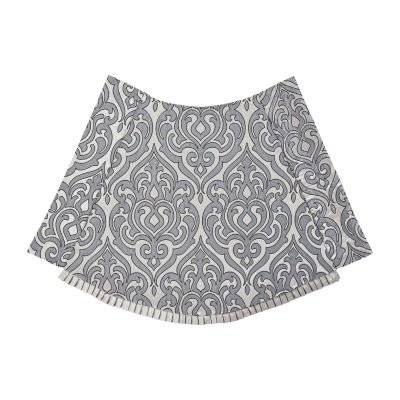 Queen Street Bylthe Pewter Rod Pocket Waterfall Valance