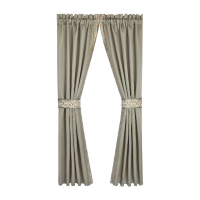 Queen Street Perugia Blackout Rod Pocket Set of 2 Curtain Panel