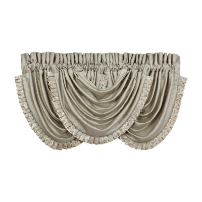 Queen Street Perugia Rod Pocket Waterfall Valance