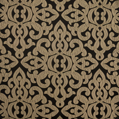 Queen Street La Grande Onyx Rod Pocket Blackout Set of 2 Curtain Panel
