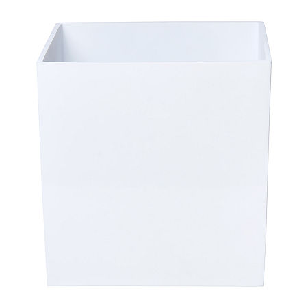 Queen Street Cutting Edge Waste Basket, One Size, White