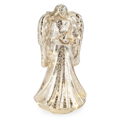 North Pole Trading Co. 13" Mercury Angel Christmas Tabletop Decor