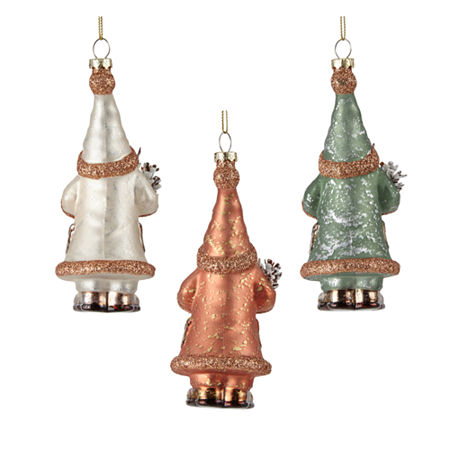 North Pole Trading Co. Woodland Gnomes Set 3-pc. Christmas Ornament, One Size, Yellow