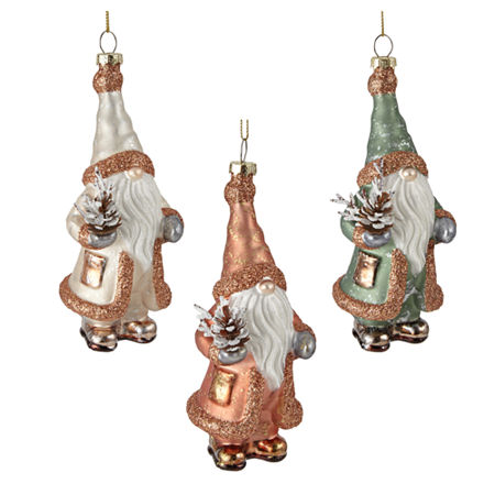 North Pole Trading Co. Woodland Gnomes Set 3-pc. Christmas Ornament, One Size, Yellow