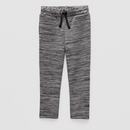 Okie Dokie Toddler Boys Active Straight Pull-On Pants, 12 Months, Gray