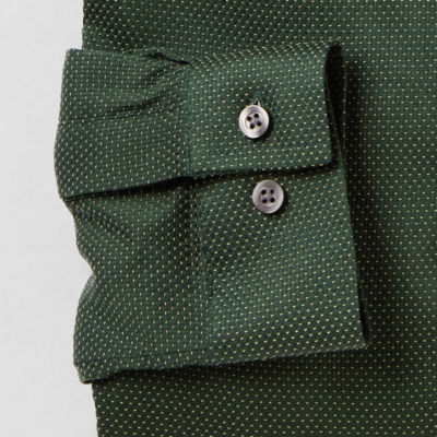 J. Ferrar Ultra Comfort Mens Long Sleeve Regular Fit Stretch Fabric Wrinkle Free Button-Down Shirt