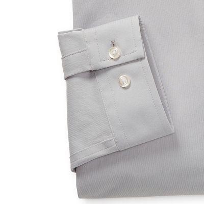 J. Ferrar Slim Mens Fit Easy Care Stretch Fabric Long Sleeve Dress Shirt