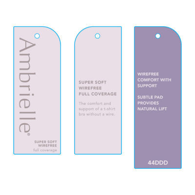 Ambrielle Super Soft Wirefree Full Coverage Bra