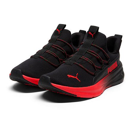 PUMA One4all 2.0 Coal Fire Big Kid Boys Running Shoes, 4 Medium, Black
