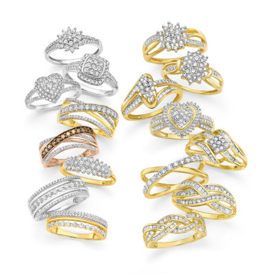 (I1-I2/ G-H) Womens 1/3 CT. T.W. Lab Grown White Diamond 10K Gold Band