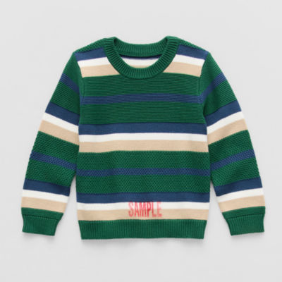 Okie Dokie Toddler & Little Boys Toddler Crew Neck Long Sleeve Pullover Sweater