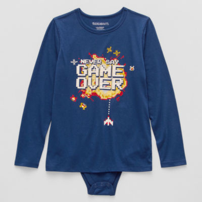 Thereabouts Little & Big Boys Adaptive Long Sleeve Bodysuit