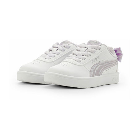 PUMA Juna Little Kid Girls Sneakers, 11 Medium, White
