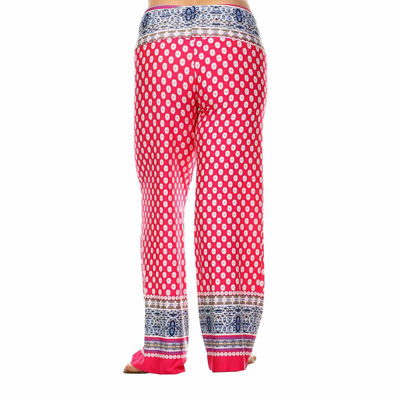 White Mark Womens Plus High Rise Wide Leg Palazzo Pant