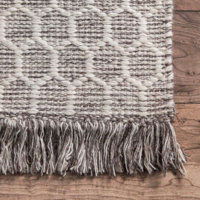 nuLoom Edris Tassel Hand Tufted Handmade Area Rug