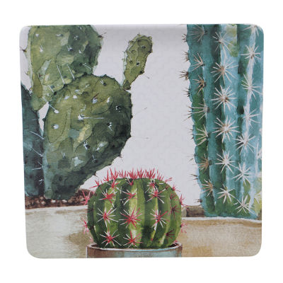 Certified International Cactus Verde 12.5" Serving Square Platter