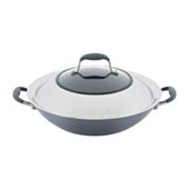 Circulon Steelshield Stainless Steel 14 Wok with Lid, Color: Silver -  JCPenney