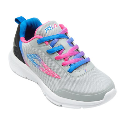 FILA Speedchaser 5 Big Girls Running Shoes, Color: Lt Gray Multi - JCPenney