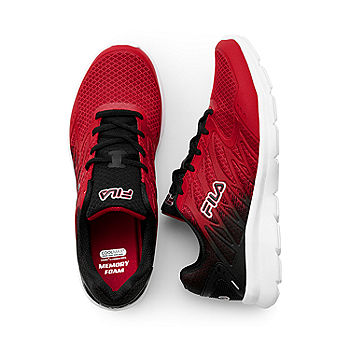 Fila Finition Mens Running Shoes, Color: Red Silver - JCPenney
