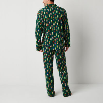 North Pole Trading Co. Elves Family Mens Long Sleeve 2-pc. Matching Family Pant Pajama Set