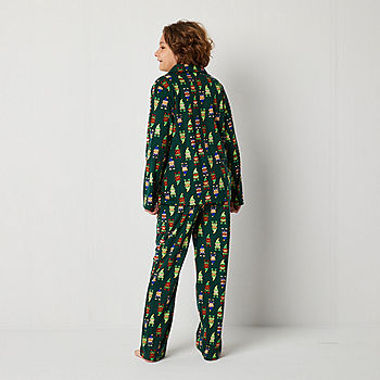 North Pole Trading Co. Elves Family Womens Tall Long Sleeve 2-pc. Pant  Pajama Set