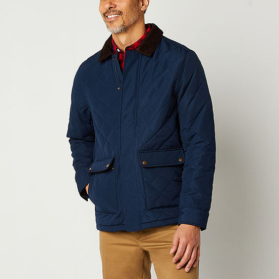 St. John's Bay Mens Lined Midweight Quilted Field Jacket, Color ...