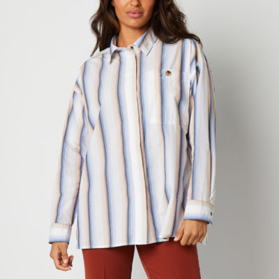 Worthington Womens Long Sleeve Regular Fit Button-Down Shirt