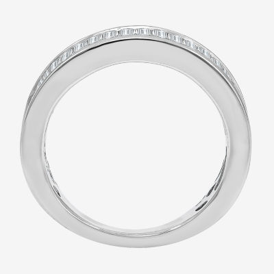 (I / I1) 1 CT. T.W. Lab Grown White Diamond 10K Gold Wedding Band